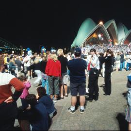Sailing medal ceremonies at the Sydney Opera House Bennelong Point, 2000
