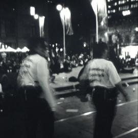 Meeting the homeless at night at various City locations, Sydney, 2000