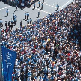 Crowd at the Olympic Athlete Tickertape Parade and Civic Reception, George Street, Sydney, 2000