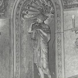 Interior, Capitol Theatre, statue of Mattei Amazon, Campbell Street Haymarket, 1972