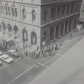 Pedestrian traffic, Martin Place Sydney, 1970