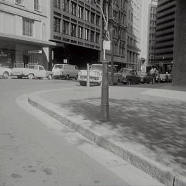 Hitching post, Spring Street Sydney, 1973