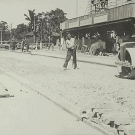 Reconstruction of Park Street Sydney, 1930