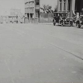 Cars parked on Bayswater Road, Kings Cross, 1929