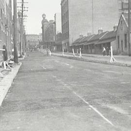 Road reconstruction, Bay Street Ultimo, 1936
