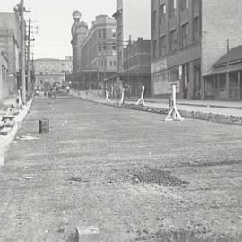 Reconstruction works on Bay Street Ultimo, 1936