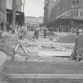 Road works on Bay Street Ultimo, 1936
