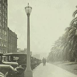 Experimental light standard Macquarie Street Sydney, 1926