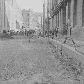 Reconstruction of Balfour Street Chippendale, 1936