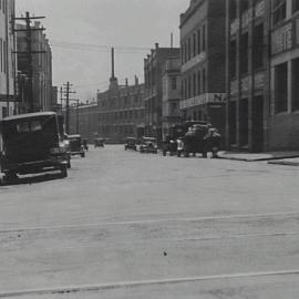 Balfour Street Chippendale, prior to reconstruction, 1936