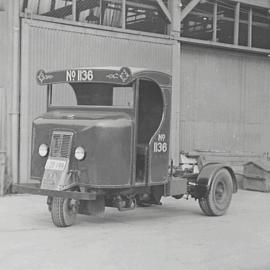 Council vehicle No.1136, Wattle Street Depot Ultimo, 1935