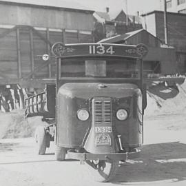 Council fleet vehicle No. 1134, Wattle Street Depot Ultimo, 1935