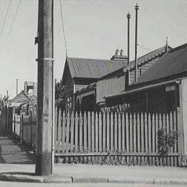 Looking west along realignment of street, Purkis Street Camperdown, 1940