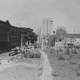 New landscaping and plantings in King George V Memorial Park, York Street Sydney, 1937