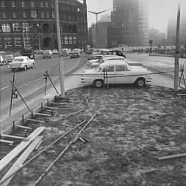 Car parking, Shakespeare Place Sydney, 1962