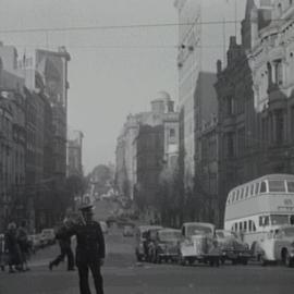 Streetscape, Bridge Street Sydney, 1954
